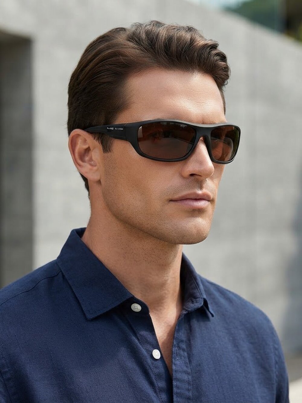 AT 1901 BLK POL MCV SR1219 Polarized Black Sunglasses